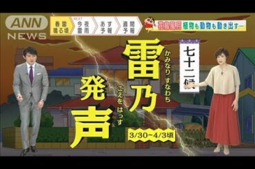 【全国の天気】広範囲で雲多く・・・一部で雨降る時間が(2021年4月1日)