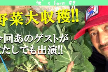 【池's farm #9】秋冬野菜の収穫！畑の大先生も登場！？