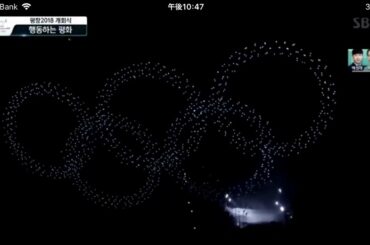 平昌オリンピック 開会式 ドローンによる演出