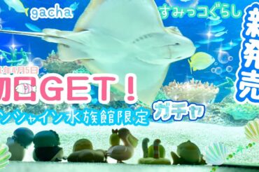 【2021年⭐️新発売⭐️初日get】すみっコぐらし「サンシャイン水族館限定」コラボ ガチャガチャ マスコットボールチェーン 癒される！［東京・池袋］