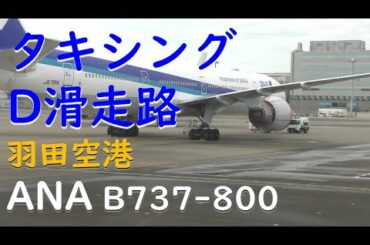 羽田空港D滑走路タキシング/ANA791羽田空港→大分空港 羽田空港D滑走路タキシング/ANA791羽田空港→大分空港
