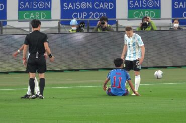 U-24日本代表　三笘薫　→　中山雄太　→　田川亨介　→　久保建英のドリブル　- JPN vs ARG 2021.3.26