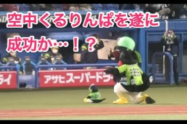 つば九郎、空中くるりんぱを遂に成功か…！？