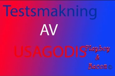 Playboy & Bacon | Testsmakning av Usagodis