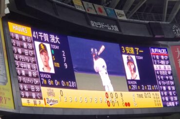 20201014　安達了一 登場曲【｢子供たちの未来へ｣／ケツメイシ】 1回ｳﾗ ｵﾘｯｸｽ･ﾊﾞﾌｧﾛｰｽﾞ@京ｾﾗﾄﾞｰﾑ大阪･ﾚﾌﾄ外野