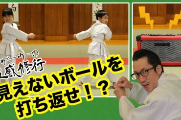 見えないボールを打ち返せ!?　たいがー・りーの五感修行「カキーン修行の巻」