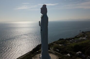 【Drone Japan】4K 世界平和大観音 廃墟 ドローン空撮, 兵庫県 -World Peace Great Kannon Ruins aerial,  Hyougo