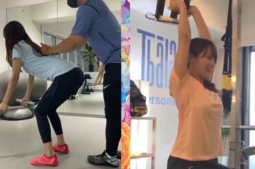 鷲見玲奈アナのパーソナルトレーニング