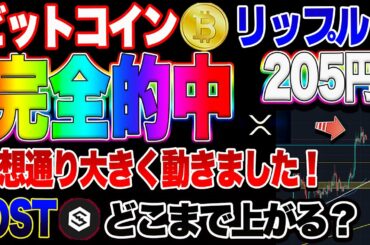 【仮想通貨】ビットコイン・イーサ最高値更新、リップル205円突破！！本日の下落に注意しながらどこまで上がるか？