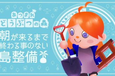 【どうぶつの森】朝が来るまで終わることのない島整備#5【 #アポロの動画​ 】