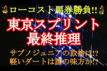 【2021東京スプリント予想】ドバイでも躍動した、ハイレベルのダート短距離路線!!JBC王者のサブノジュニアは意地を見せられるか!?