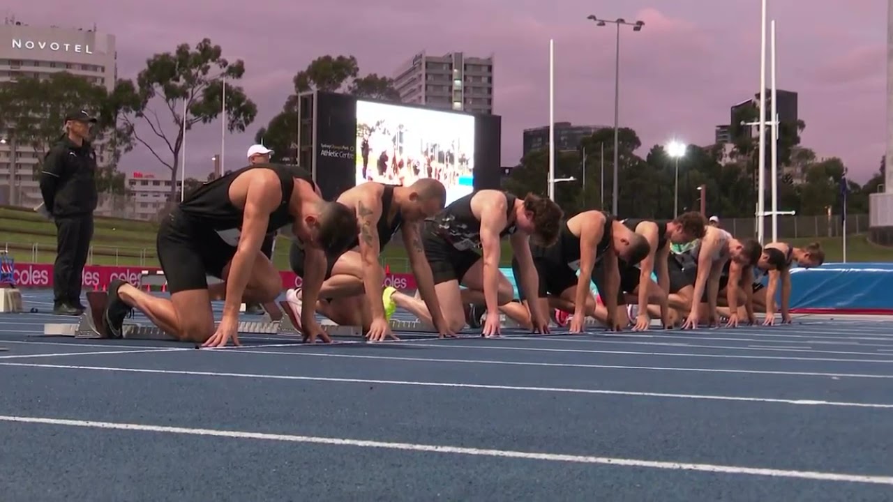 Rohan Browning wins men’s 100m Heat 3 - 10.39 seconds. AUS Olympic Trials Tokyo 2021