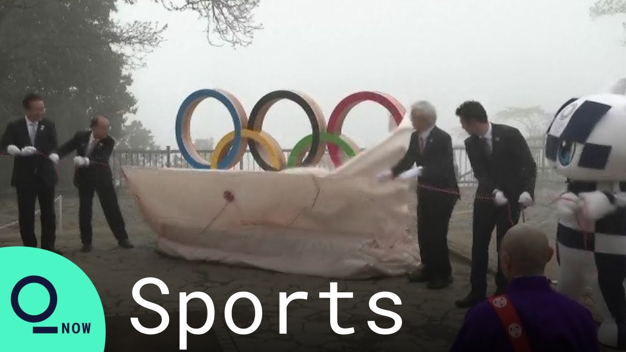 Tokyo 2020 Olympic Rings Unveiled at Mount Takao 100 Days Before Games