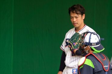 2021春季キャンプ第3クール初日・小川泰弘投手が古田敦也臨時コーチから指導。 長谷川宙輝投手インタビュー「戦力と言われるような成績を残したい」