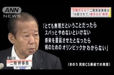 二階氏“五輪中止”発言の真意とは　広がる波紋(2021年4月16日)