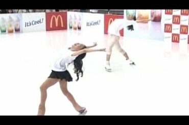 本田望結、荒川静香とWイナバウアー披露