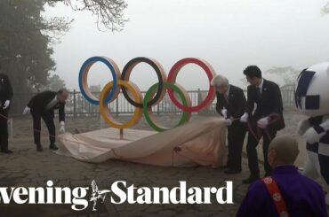 Olympics rings and mascot monuments unveiled to mark 100 days to Tokyo 2020