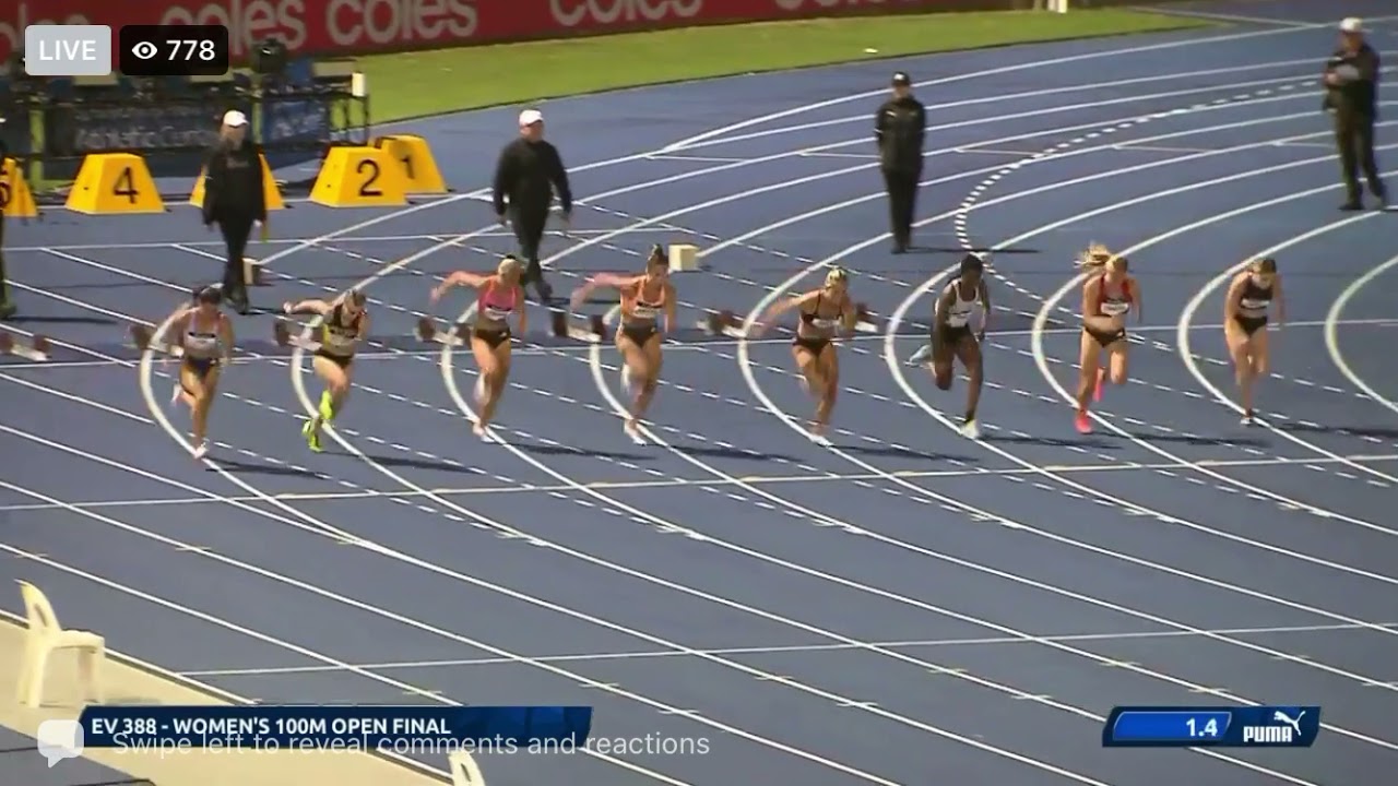 Hana Basic runs 11.23 second 100m & wins the Australian Tokyo Olympic Trials 2021!