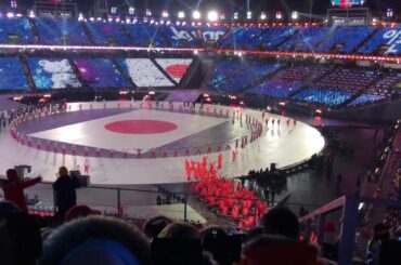 現地映像☆平昌オリンピック開会式 日本選手団の入場行進2月9日