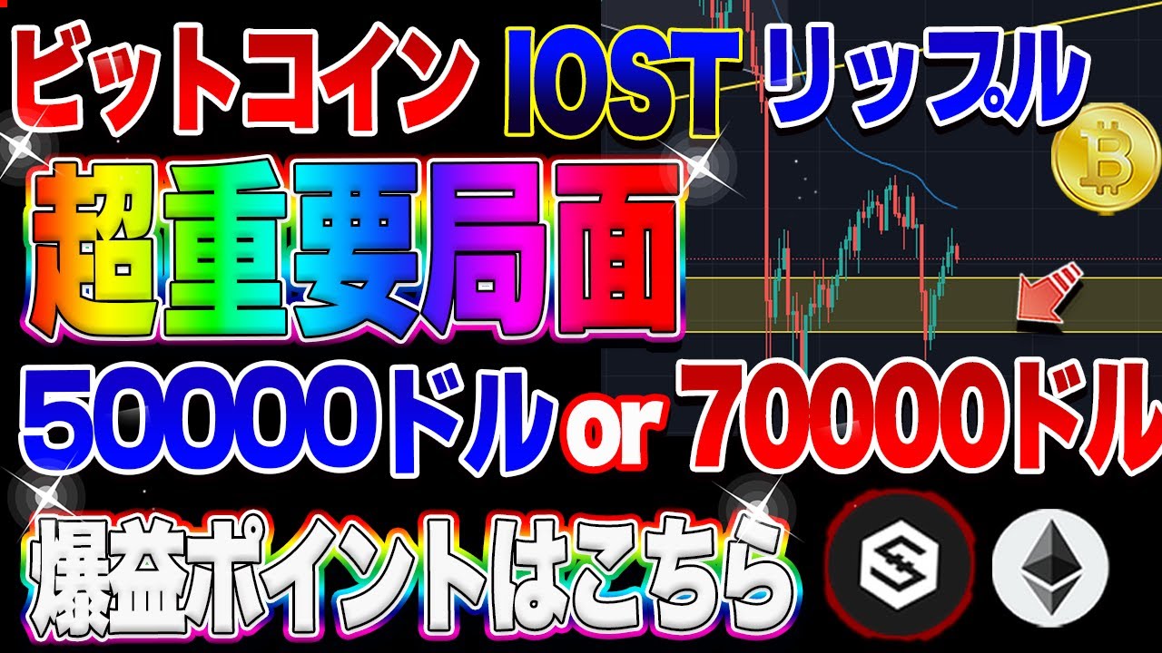 【仮想通貨】ビットコイン超重要局面!これ以上下がると終了です。。。5000ドル爆益ポイントはここ! 【仮想通貨】ビットコイン超重要局面!これ以上下がると終了です。。。5000ドル爆益ポイントはここ!