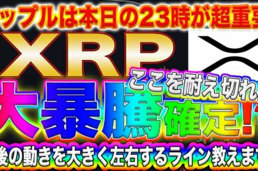 【本日23時XRPが大きく動く!】リップル長い調整は終了!!爆上がり目前サイン点灯!!プロトレーダーがこれからの値動きを完全的中させます!【仮想通貨】