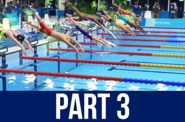 TOKYO 2020 Olympics Video Game Gameplay Part 3 - 100M FREESTYLE & TABLE TENNIS