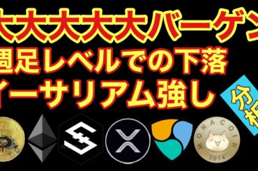 【相場分析】大バーゲン(バーゲン)なの？IOSTビットコインリップルイーサリアムネムモナBTC.XRP.ETH.XEM.NEM.MONACOIN