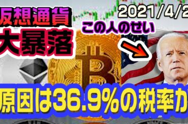 ビットコイン仮想通貨は大暴落　原因はアメリカの税制によるものか