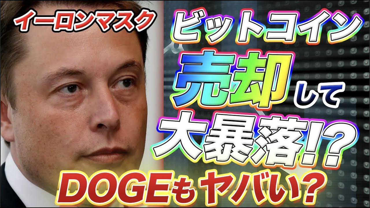＜仮想通貨＞テスラのイーロンマスク氏がビットコインを売却して暴落を引き起こした！？インサイダーの可能性も！