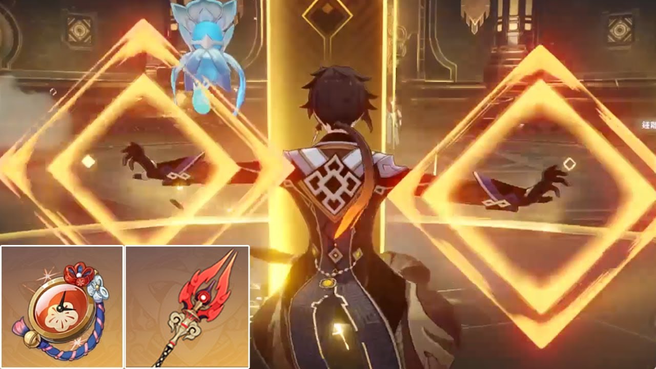 原神 脳死鍾離 ショウリ 坂飛び火力ビルド Lv90 Zhongli Retracing Bolide Set Dps Build Genshin Impact Tkhunt