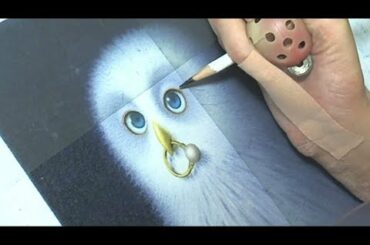 色鉛筆によるイラスト制作＆ショートストーリー　⑧真珠の指飾りとふくろう