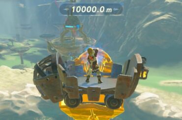 【ゼルダの伝説BotW】鳥人間チャレンジ 潜水部門 10000m