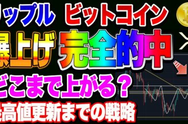 【仮想通貨】リップル200円？4時間足の逆三尊からの爆上げ！完全的中！今日の立ち回りとは？