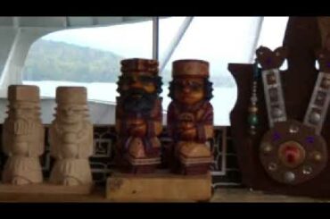 北海道・阿寒湖→遊覧船でアイヌのお話