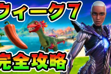 ウィーク7クエスト攻略！ラプター/複数のレア度マーク チャレンジ場所まとめ解説付き【フォートナイト】