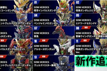 SDガンダムワールド ヒーローズの新作ラインナップを見る枠＠2021/4/27【さる～いんのSDガンダムベース】