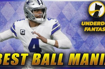 BEST BALL MANIA! COWBOYS STACK?! | 2020 FANTASY FOOTBALL DRAFT