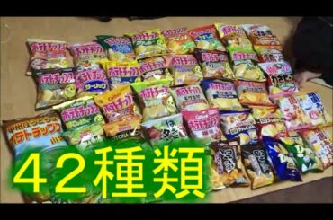 【前編】ポテトチップス42種類を朝が来るまでに食べてみた