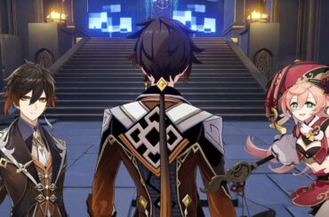 【原神】新秘境を鍾離(ショウリ)と煙緋(エンヒ)で攻略 Zhongli & YanFei vs New Domains"Ridge Watch"【Genshin Impact】