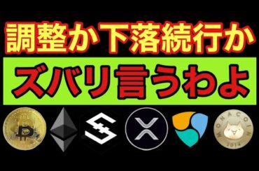 【相場分析】調整かの見極め解説！IOSTビットコインリップルイーサリアムネムモナBTC.ETH.XRP.XEM.NEM.MONACOIN