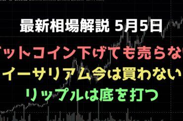 ビットコイン下がるが底を打つ｜イーサリアム今は買わない｜リップルも底を打つ｜ビットコイン、イーサリアム、リップルの値動きを解説