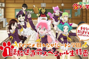 TVアニメ「群れなせ！シートン学園」1話放送直前スペシャル生特番