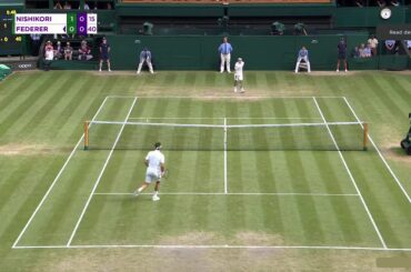 Nishikori (錦織) VS Federer (フェデラー) Wimbledon 2019