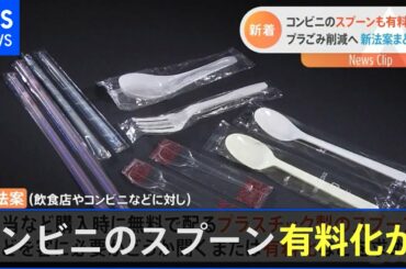 コンビニのストロー・スプーンも有料化に？ プラスチックの新法案が閣議決定