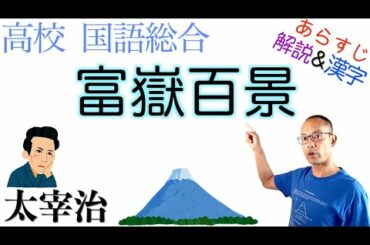 【なやむ】富嶽百景〈太宰治〉高校国語「教科書あらすじ&解説&漢字←テスト対策・課題作成に！」国語総合