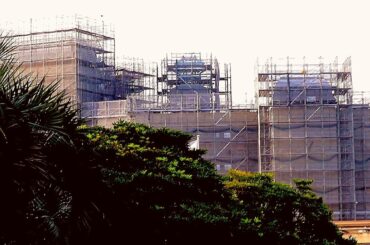 【2021 4/30】新ホテルの屋根が出現ファンタジースプリングス　東京ディズニーシーFantasy Springs Tokyo DisneySea