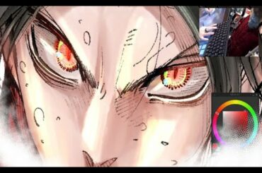 【灼熱カバディ17巻】５倍の速さで単行本表紙を描く週刊漫画家【イラスト作画】