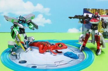 新幹線変形ロボ シンカリオンZ アニメ第4話 オマージュ VVVFブラスター炸裂！E6ネックスが巨大トカゲをやっつけるぞ～♪