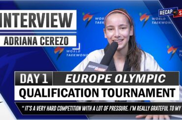 ADRIANA CEREZO POST FIGHTS INTERVIEW 2021 WT EUROPEAN OLYMPIC QUALIFICATION