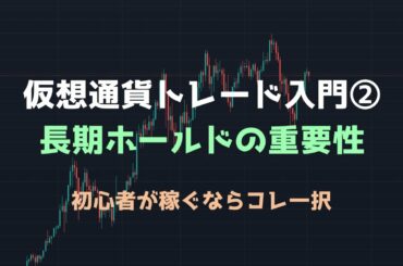 【仮想通貨トレード入門②】感情にブラされない長期ホールドという選択肢